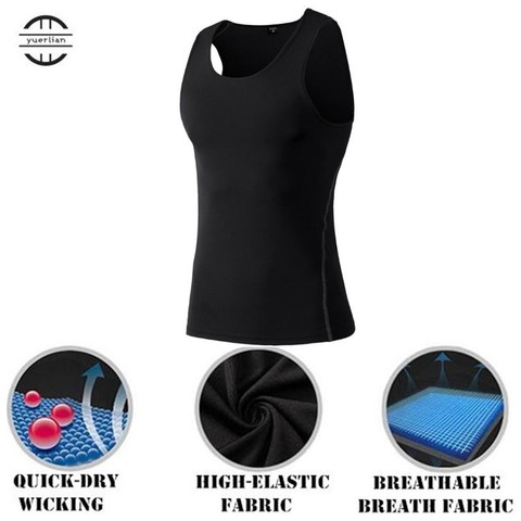 Quick-dry Wicking Body Compression Base Layer PRO Tight Vest Elastic Thermal Under Tank Tops Thermal Under Bottoming Underwear ► Photo 1/6