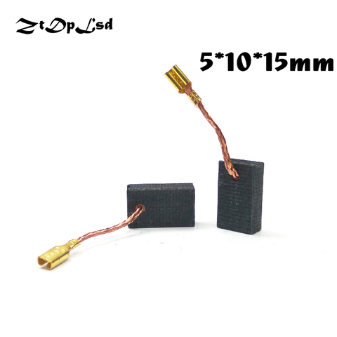 ZtDpLsd 2 Pcs/lot 5x10x15mm Mini Drill Electric Grinder Replacement Carbon Brushes Spare Parts for Electric Rotary Tool ► Photo 1/4