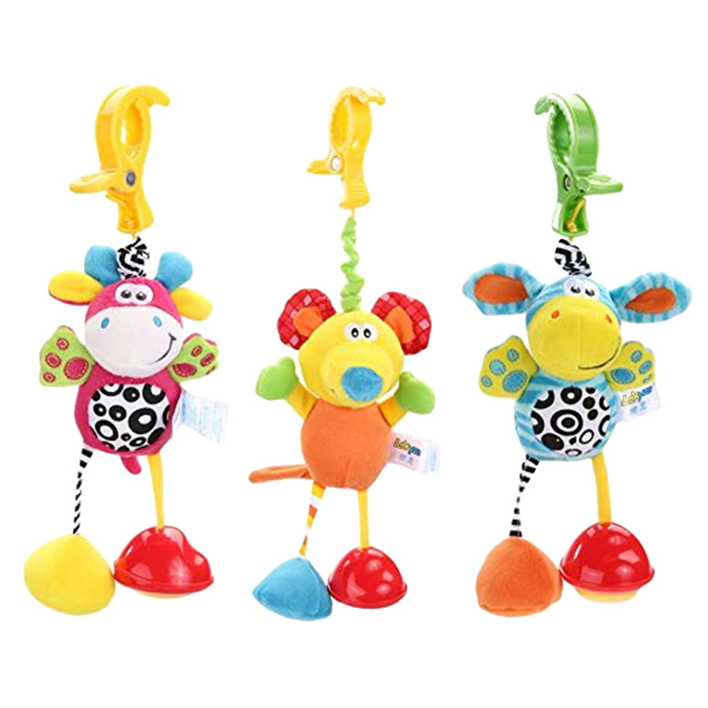 Infant Toys Mobile Baby Plush Bed Wind Chimes Rattles Bell Hanging Toy Stroller
