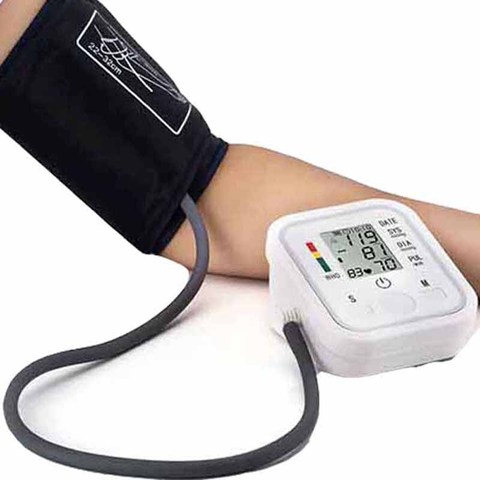 Automatic sphygmomanometer Digital Up Arm BP Blood Pressure Monitor Heart Beat Rate Pulse Meter machine Tonometer pulsometer ► Photo 1/6