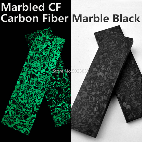 1Piece Noctilucent Marbled CF Carbon Fiber Block Ripple Resin Tool for DIY Knife Handle Craft Supplies 135x40x8mm ► Photo 1/5