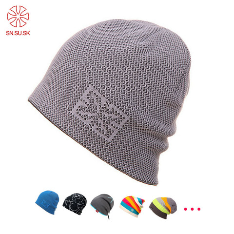 SN.SU.SK New Warm Winter Hat Knitting Skating Skull Cap Men Women Skiing Hats Beanies Turtleneck Caps Snowboard Ski Hat ► Photo 1/6