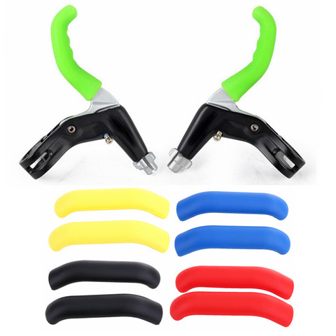 1 Pair Bike Bicycle Brake Lever Rubber Sleeve Protector Mountain Road Bike Dead Fly  Type Brake Lever  Spare Parts For Bicycles ► Photo 1/6