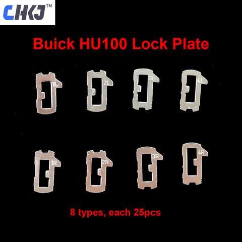 CHKJ 200pcs/lot HU100 Car Lock Reed Locking Plate For Chevrolet/Ma Rui bao/Cruze/Camaro Buick New Regal LaCrosse GL8 Each 25pcs ► Photo 1/4