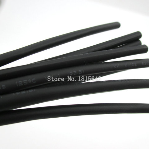 5 Meters/LOT Black 2.5mm Heat Shrink Heatshrink Heat Shrinkable Tubing Tube Sleeving Wrap Wire Black Color ► Photo 1/2