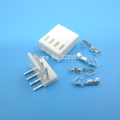 20 Sets KF2510 KF2510-4AW KF2510-4P Connector Right Angle Pin Header 2.54mm 4pin ► Photo 1/1