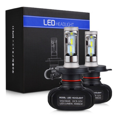 S1 H4 led H7 H11 Led H1 Auto Car Headlight 50W 8000LM 6000K 9005 HB3 9006 HB4 Automobile headlight Bulb All In One CSP Lamp ► Photo 1/6