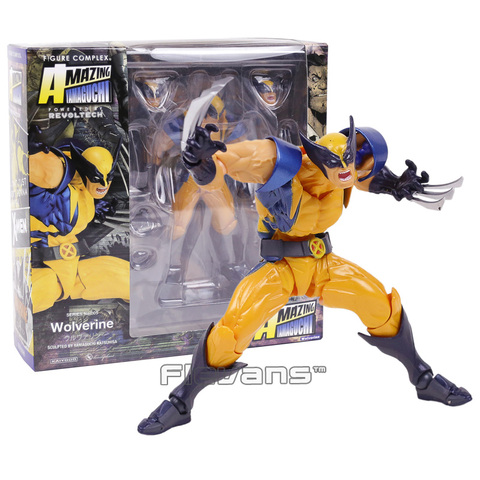 AMAZING YAMAGUCHI Revoltech NO.005 Wolverine Logan PVC Action Figure Collectible Model Toy ► Photo 1/6