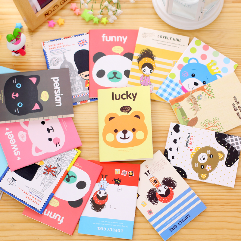 5 pieces/lot) Korea Stationery Mini Notebook Kids Cartoon Portable Little  Book Student Notebook Notepad - Price history & Review, AliExpress Seller  - Lonelyeyes Official Store