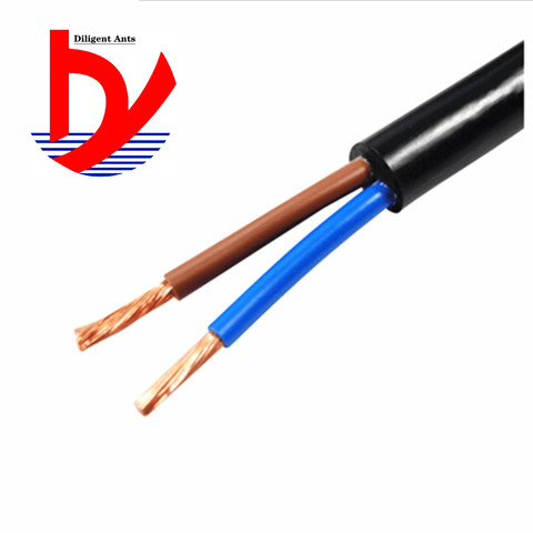 20 AWG 0.5MM2 RVV 2/3/4/5/6/7/8/10/12/14/16/18 Cores Pins Copper Wire Conductor Electric RVV Cable Black ► Photo 1/5