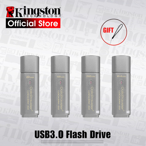 Kingston 64gb encryption USB Flash Drive USB 3.0 Metal Pen drive Personal security USB drive 8GB pendrive 32GB usb stick 16gb ► Photo 1/4