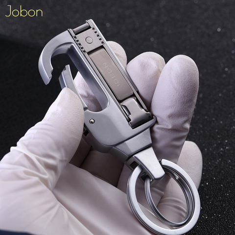 Jobon Men Key Chain Knife Multifunction Folding Clipper Car KeyChains Tool Metal Key Rings Holder High Quality Fathers Day Gift ► Photo 1/6