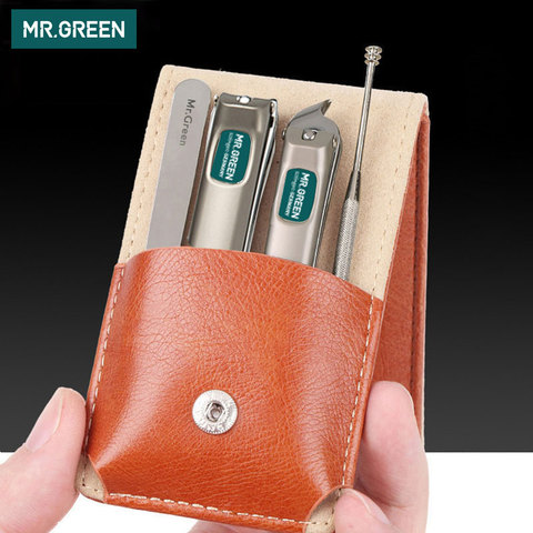 MR.GREEN Professional Stainless steel nail clippers set home 4 in 1 manicure tools grooming kit art portable nail personal clean ► Photo 1/6