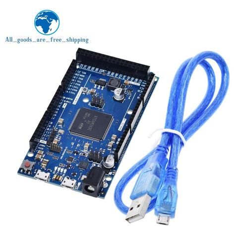 Official Compatible DUE R3 Board SAM3X8E 32-bit ARM Cortex-M3 / Mega2560 R3 Duemilanove 2013 For  Arduino  Due Board  With Cable ► Photo 1/6