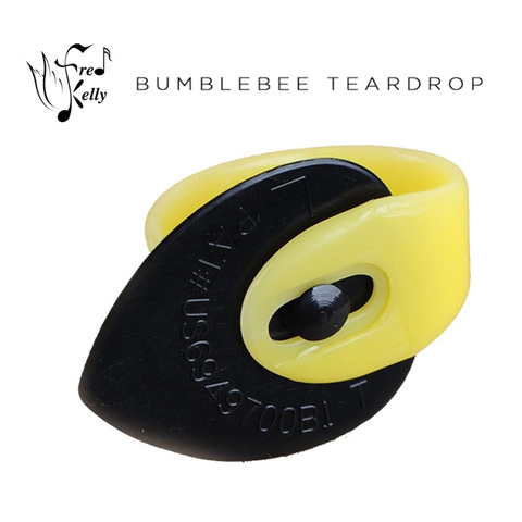 Fred Kelly Pick Delrin Bumblebee Jazz / Tear Drop Guitar Pick ► Photo 1/2