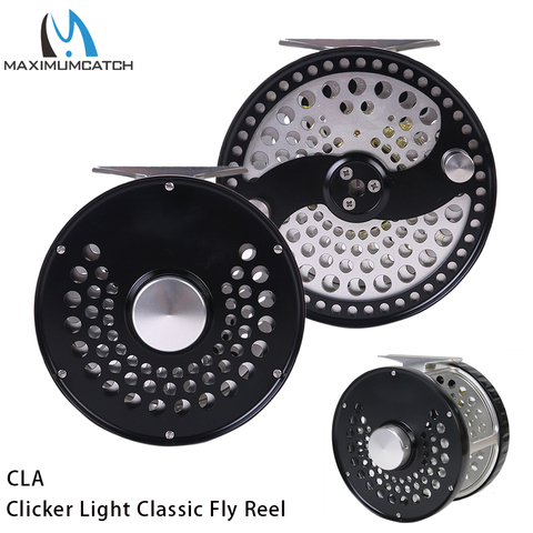 Maximumcatch 3-11WT Clicker or Disc Drag Classic Fly Fishing Reel Light Weight CNC Machine Cut T6061 Aluminum Fly Reel ► Photo 1/1