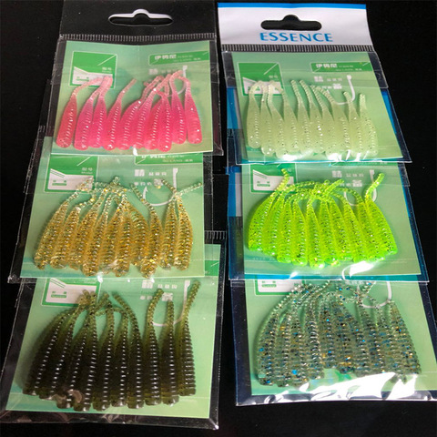 10pcs/lot Soft Baits Fishing Lures 35mm 0.5g Wobblers Artificial Needle tail Silicone Swimbait Worm Bait Pesca ► Photo 1/6