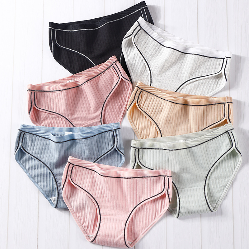 LANGSHA Cotton Panties 5Pcs/Set Women Briefs Underwear Sexy