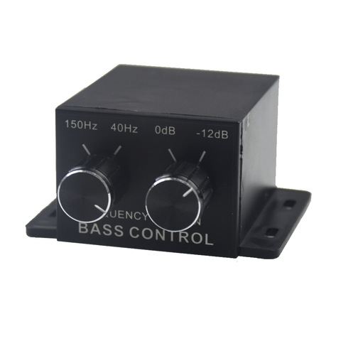 Car 2 RCA Bass Control Gain Adjust Audio Adjuster Amplifier Speaker Controller Adjustable ► Photo 1/5