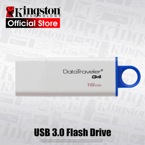 Kingston 32GB USB 3.0 PenDrives 64GB 128GB USB Flash Drives DataTraveler G4 Plastic Pratical Cap Pen Drives Memory Disk ► Photo 1/6