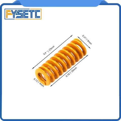 5pcs Imported 3D Printer Parts Spring Length 23mm OD 8mm ID 4mm For Heated bed CR-10 CR-10Mini CR-10S Series 3D Printer ► Photo 1/6