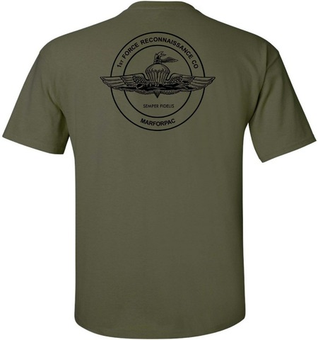 Usmc United States Marine Corps Recon - 1St Force Reconnaissance Company Newest 2022 Men Fashion O-Neck Brand Men'S Tee Shirt ► Photo 1/2