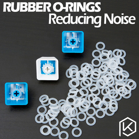 Cherry MX Rubber O-Rings 120Pcs Switch Dampeners Dark Black Clear Red Blue Cherry MX Keyboard Dampers Keycap O Ring Replace Part ► Photo 1/4