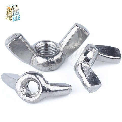 10Pcs DIN315 M3 M4 M5 M6 M8 M10 304 Stainless Steel Hand Tighten Nut Butterfly Nuts Wing Nuts ► Photo 1/3