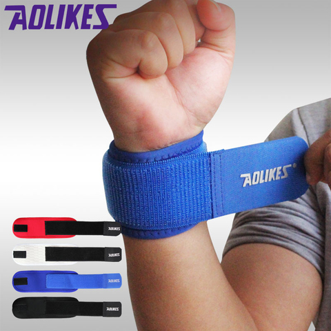 1pcs Wrist Support Wrap Bracer Wristband Protector Gym Fitness Tennis Sport Wrist Bracelet Bandage ► Photo 1/6
