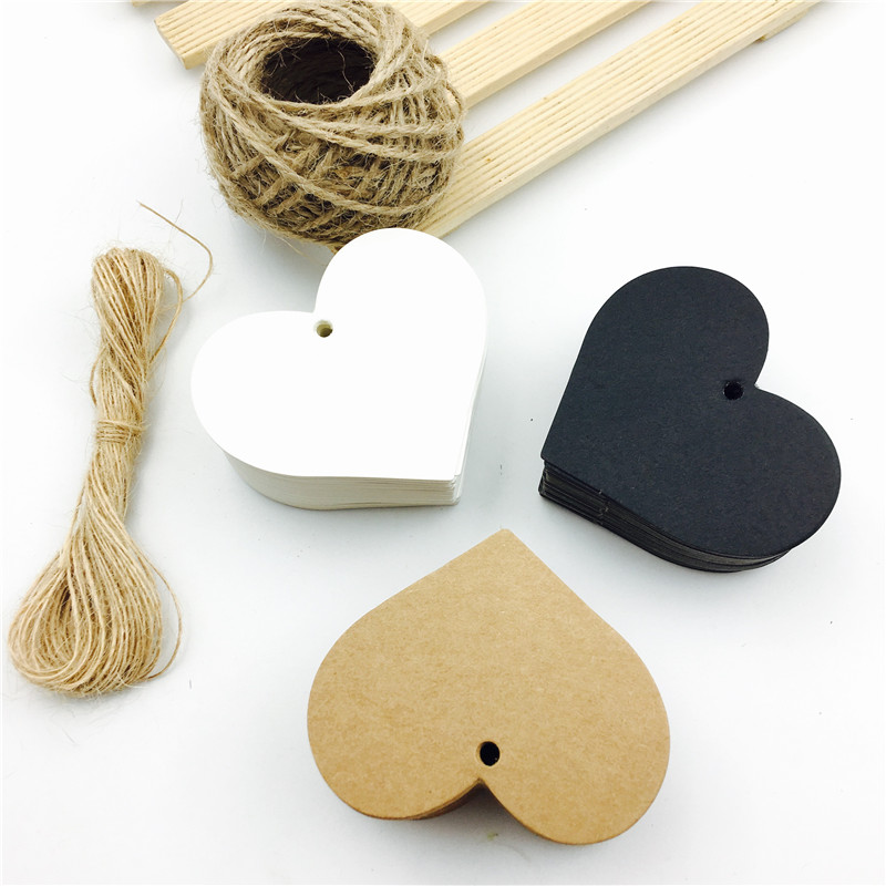 100pcs 100mm Wood Heart Blank Wooden Heart Embellishments With