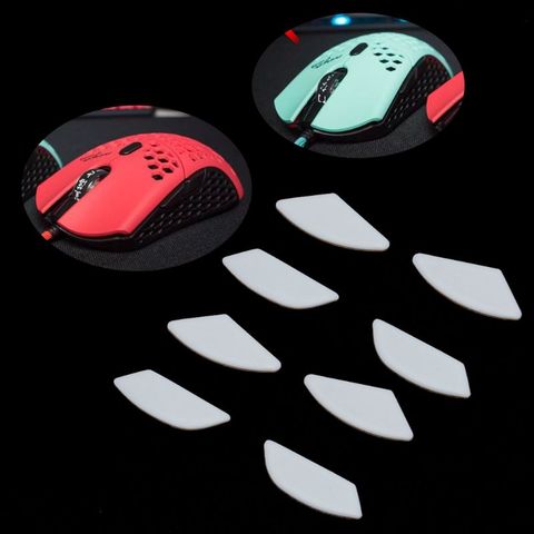 2 Sets/pack Tiger Gaming Mouse Feet Mouse Skate For Finalmoues ULTRALIGHT Air58 White  Mouse Glides Curve Edge ► Photo 1/6