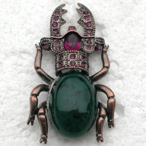 Fashion Purple Rhinestone Beetle Pins brooches C2013 D3 ► Photo 1/1