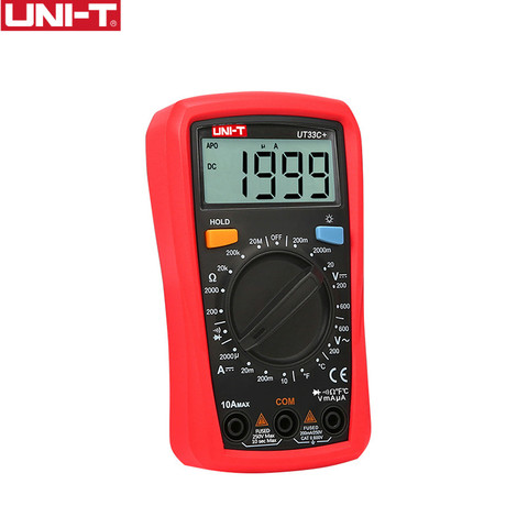UNI-T  UT33C+ Digital Multimeter Auto Range Palm Size AC DC Voltmeter Ammeter Resistance Capatitance Tester ► Photo 1/6
