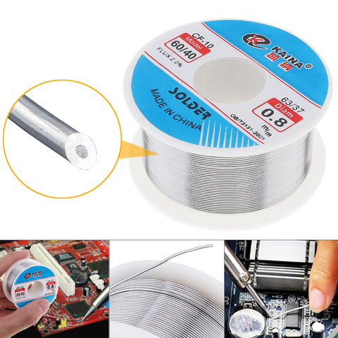60/40 100g 0.6/0.8/1.0/1.2/1.5/2.0mm Tin Lead Wire Core 2% Flux Welding Solder Iron Wire with Rosin and Low Melting Point ► Photo 1/6