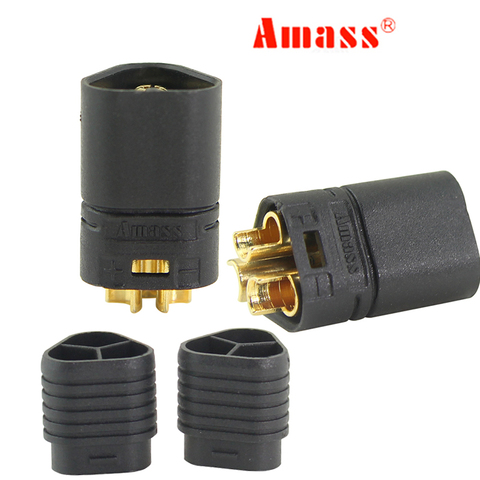 1 Pair AMASS Connector Plug MT60 3.5mm 3 Pole Bullet Connector Plug Male & Female For RC ESC to Motor JUN5-A ► Photo 1/5