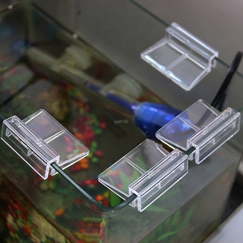6/8/10/12mm Aquarium Fish Tank Acrylic Clips Glass Cover Support Holders Home ► Photo 1/6