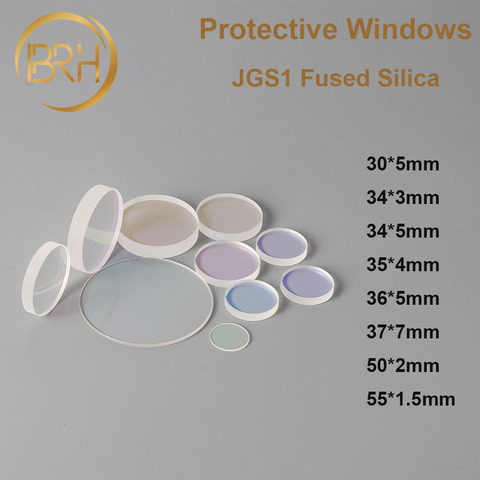 BRH Glass Laser Protection Lens Window Protective Windows Dia30/34/35/36/37/38/40/50/55Fiber Laser Cutting Machine Debris Shield ► Photo 1/2