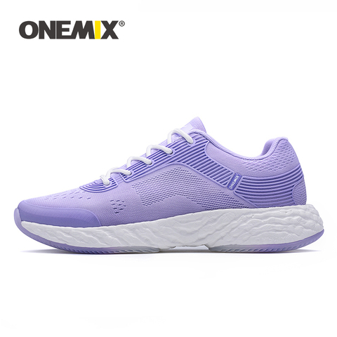 ONEMIX White Sneakers Running Shoes For Women High-tech Sneakers Marathon Running Super Rebound-58 Soft Outsole Women Sneakers ► Photo 1/6