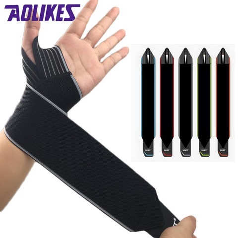 2Pcs Sport Elastic Bandage For The Wrist Brace Support Fitness Bodybuilding Hand Wraps Wrist Guard Strap Tennis Wristband Gym ► Photo 1/6