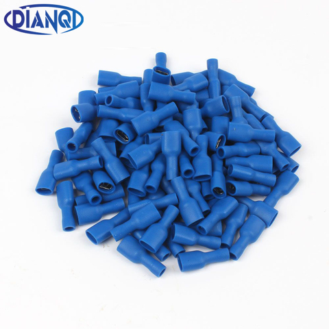FDFD2-250 FDFD2.5-250 Female Insulated Electrical Crimp Terminal for 1.5-2.5mm2 Connectors Cable Wire Connector 100PCS/Pack FDFD ► Photo 1/5
