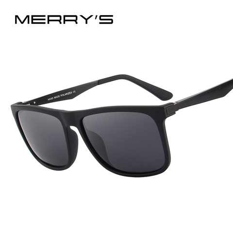 MERRYS DESIGN Men Polarized Square Sunglasses Fashion Male Eyewear Aviation Aluminum Legs 100% UV Protection S8250 ► Photo 1/6