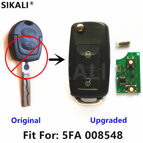 Upgraded Flip Key for 5FA008548 ID48 Chip for Skoda Octavia I HAA Blade Car Remote Key ► Photo 1/5