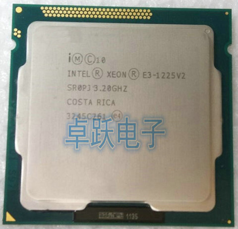 Intel Xeon E3-1225 V2 E3-1225V2 Quad Core CPU Processor 3.2GHz LGA 1155  E3 1225 V2 ► Photo 1/1