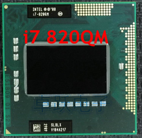 FREE SHIPPING Core i7-820QM Processor (8M Cache,1.73GHz to 3.06Ghz, i7 820QM , SLBLX ) PGA988 TDP 45W Laptop CPU ► Photo 1/1
