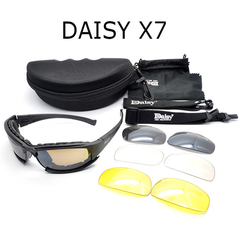 Daisy X7 Polarized Army Goggles Sunglasses Men Military Sun Glasses For Men's Desert Storm War Game Tactical  YQ162 ► Photo 1/6