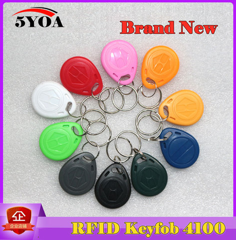10pcs 5YOA EM4100 125khz ID Keyfob RFID Tag Tags Access Control Card Porta TK4100 Key Fob Token Ring Proximity Chip ► Photo 1/6