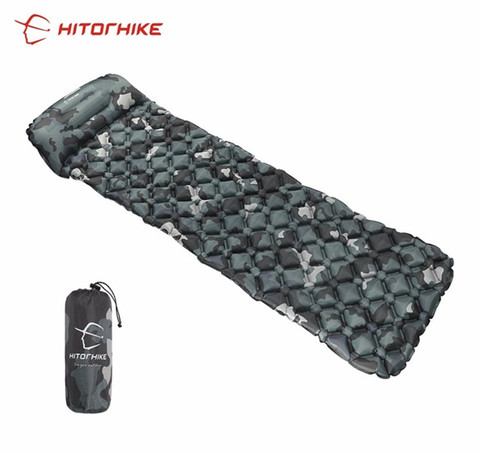 Hitorhike innovative sleeping pad fast filling air bag camping mat inflatable mattress with pillow life rescue 550g  cushion pad ► Photo 1/6