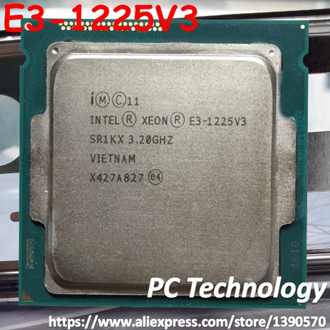 Intel Xeon E3-1225V3 CPU 3.20GHz 8M 84W LGA1150 E3-1225 V3 Quad-core Desktop processor E3 1225 V3 Free shipping E3 1225V3 ► Photo 1/1