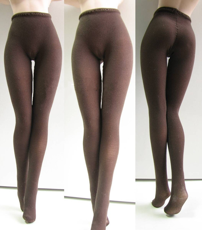1/6 Female Pantyhose Pants Clothes for 12'' Hot Toys/Phicen/Kumik Body Black 