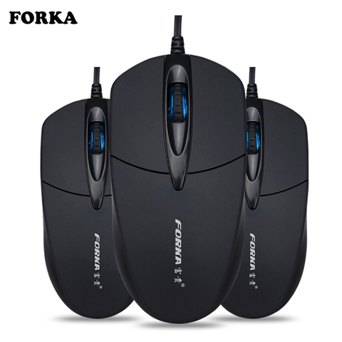 FORKA Silent Click USB Wired Computer Ergonomic Mouse Mute PC Computer Game Mouse Mice for PC Laptop Notebook Office Accessary ► Photo 1/6